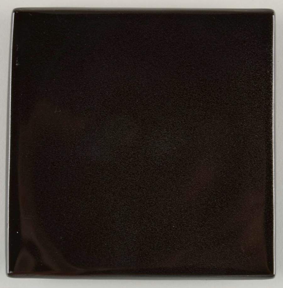 Spangled Black Square Bread & Butter Plate by Jaune de Chrome-1