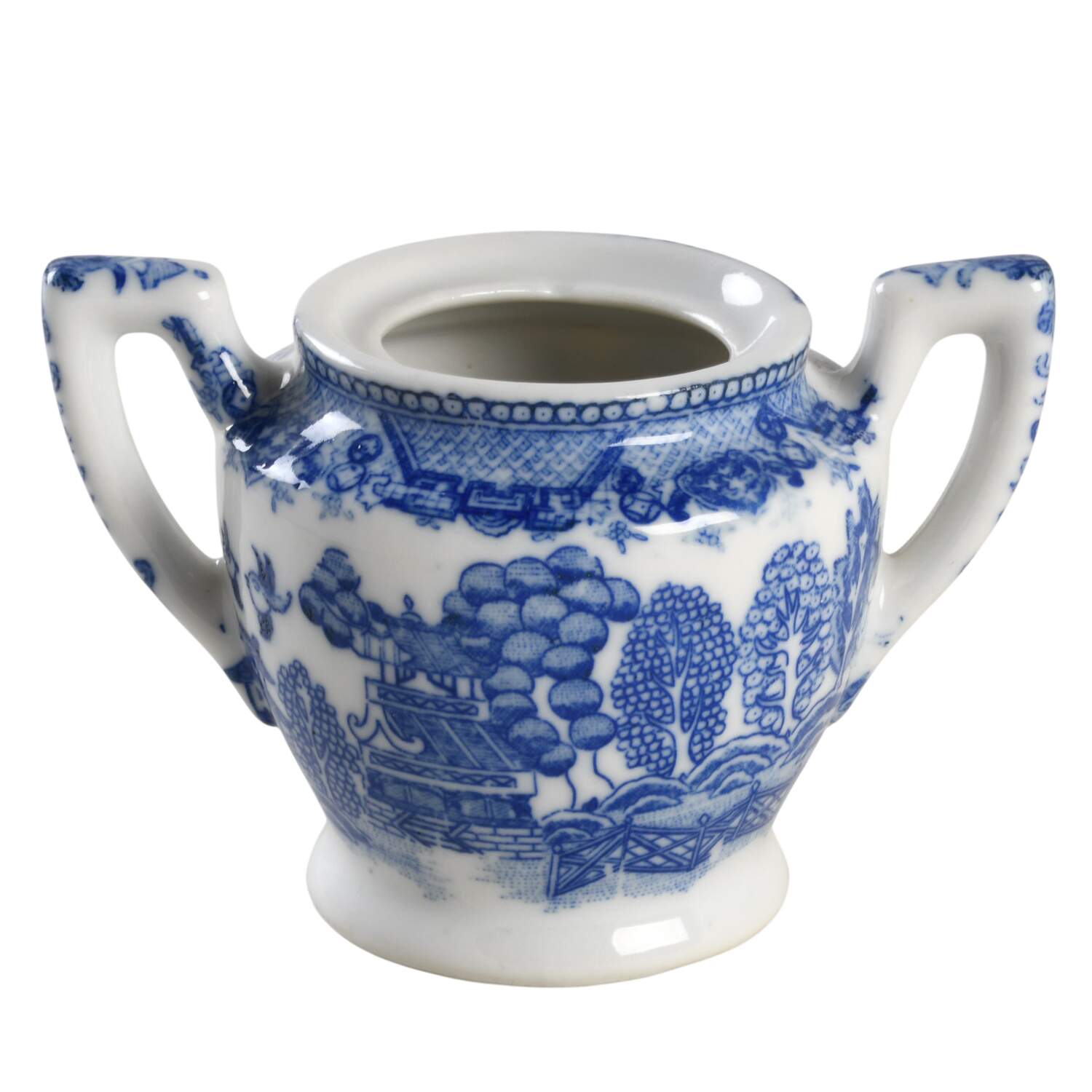 Blue Willow (Child's Set, Made in Japan) Toy Sugar Bowl No Lid by Japan-1