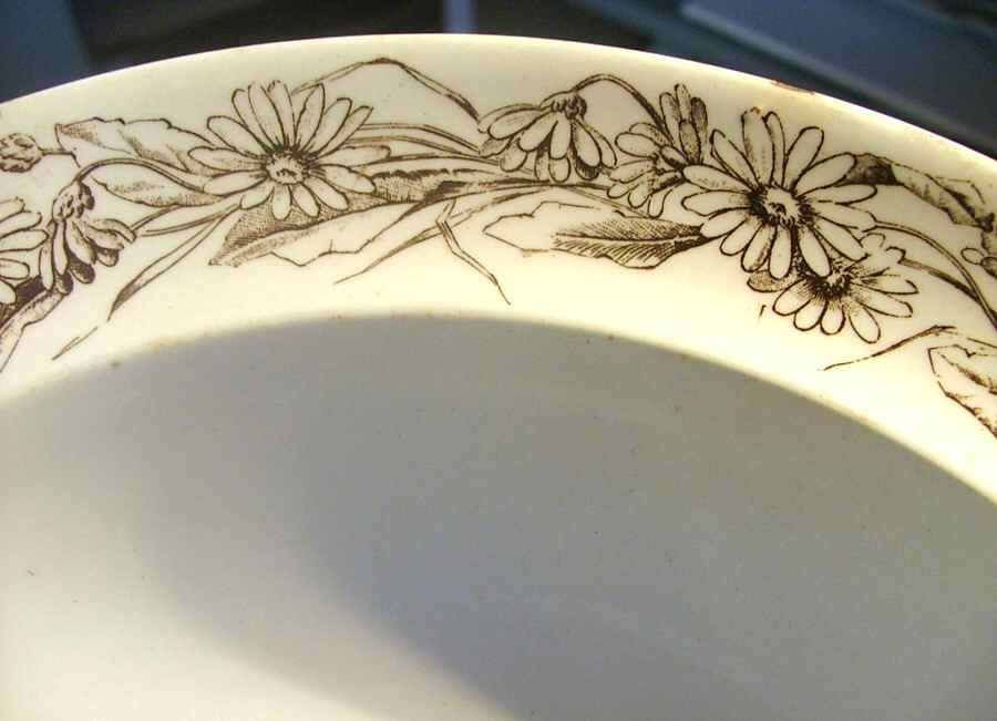 Daisy Chain Rim Soup Bowl by George Jones & Sons-1
