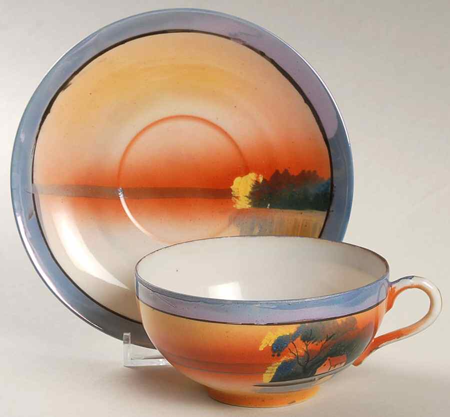 HYS35 Footed Cup & Saucer Set by Hotta Yu Shoten & Co-1