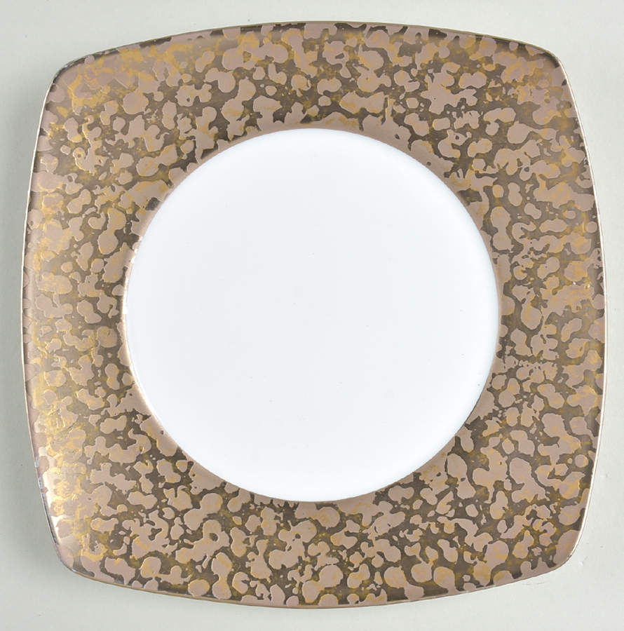 Big Bang Bronze Square Salad/Dessert Plate by Jaune de Chrome-1
