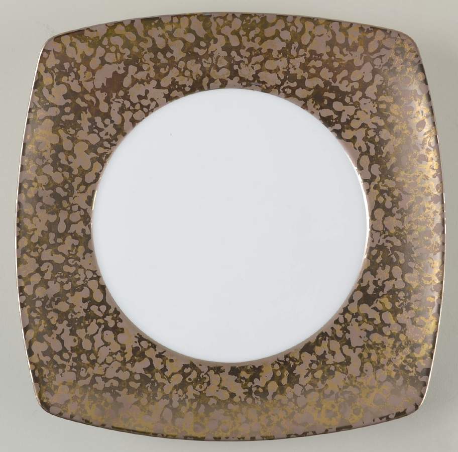 Big Bang Bronze Square Service Plate (Charger) by Jaune de Chrome-1