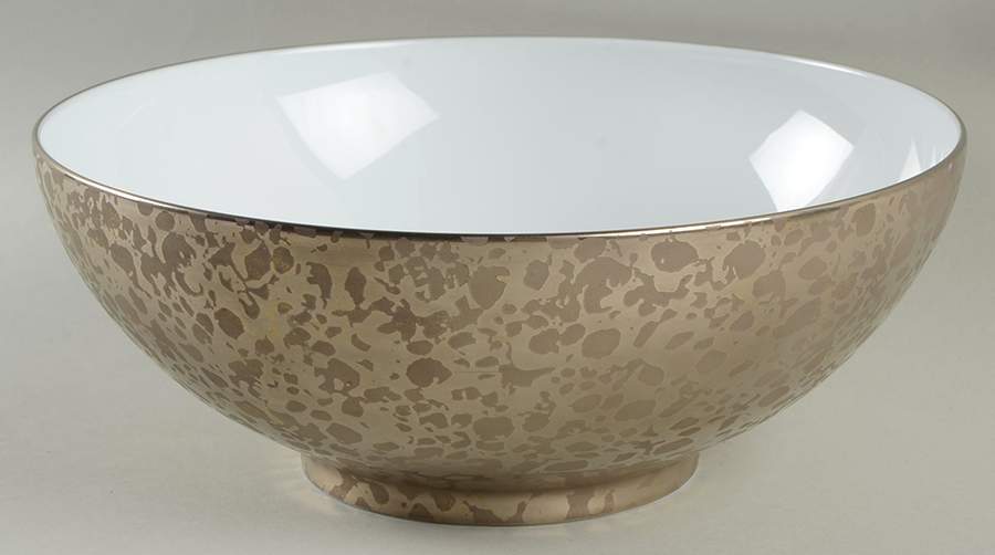 Big Bang Bronze 9" Salad Serving Bowl by Jaune de Chrome-1