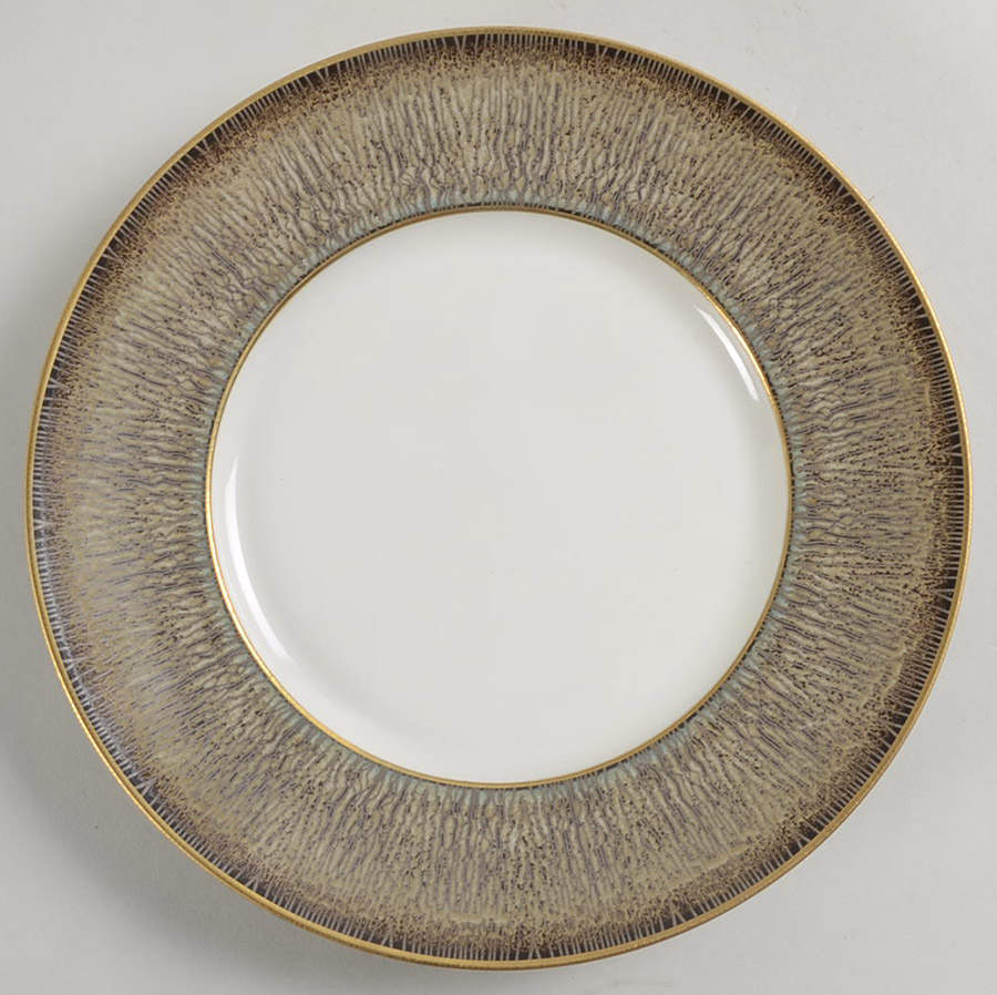 Borsalino Song Ivory (Gold) Salad/Dessert Plate by Jaune de Chrome-1