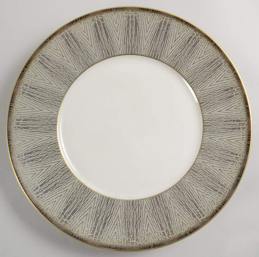 Borsalino Song Ivory (Gold) Service Plate (Charger) by Jaune de Chrome-1