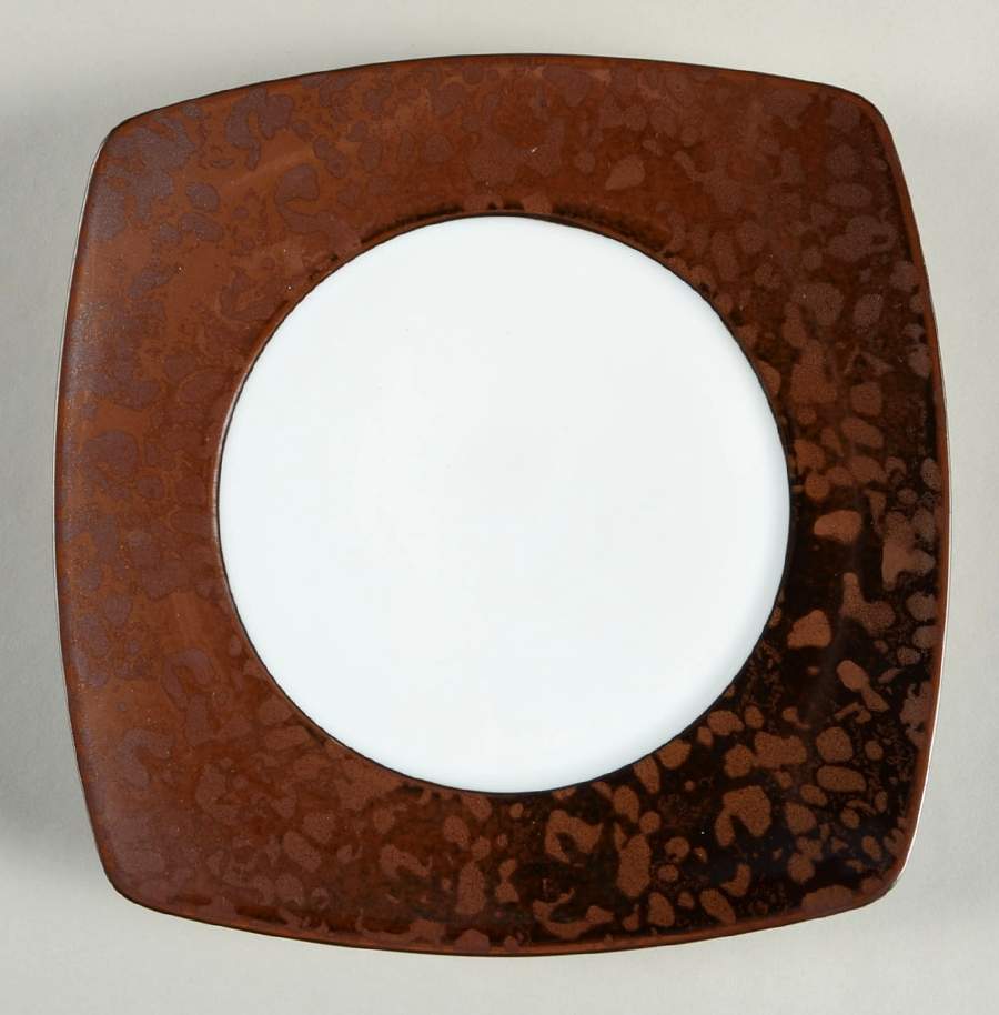 Jungle Amber Square Salad/Dessert Plate by Jaune de Chrome-1