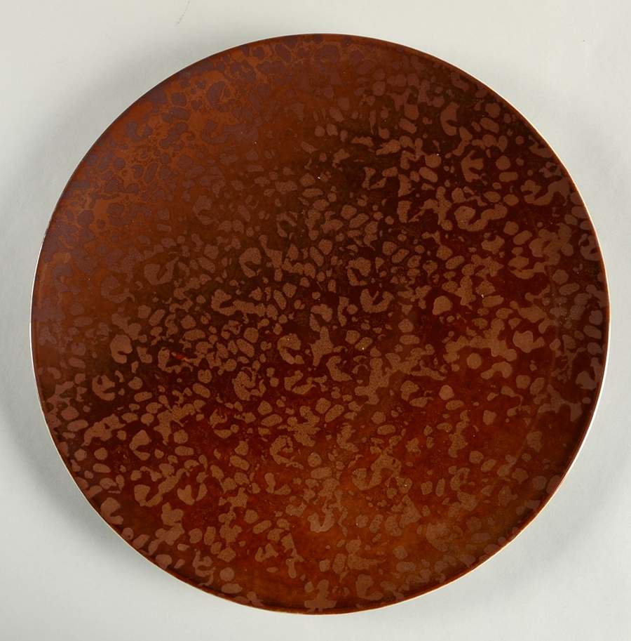Jungle Amber Service Plate (Charger) by Jaune de Chrome-1