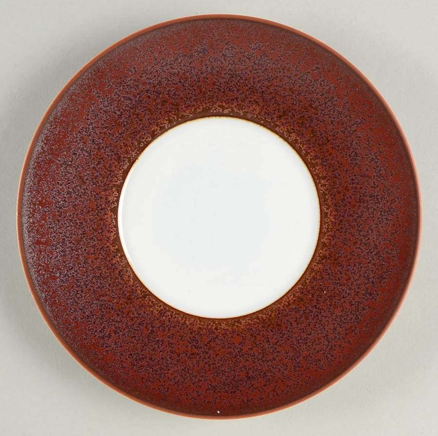 Red Granit (Horizon, No Trim) Bread & Butter Plate by Jaune de Chrome-1