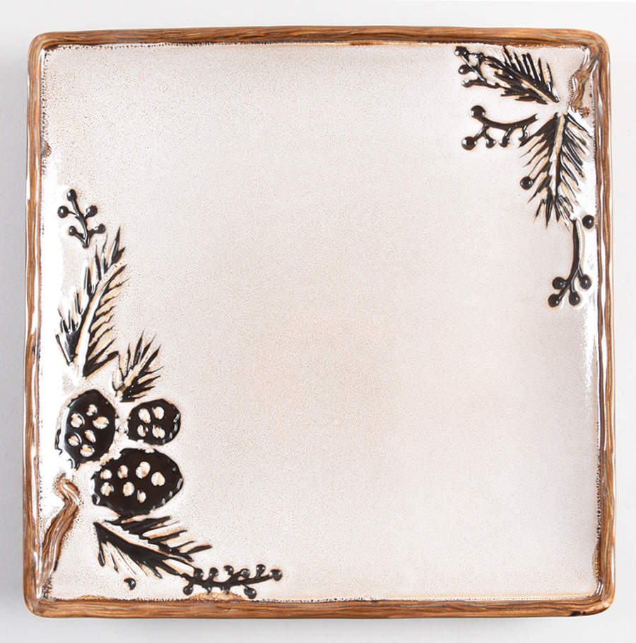 Alpine Ivory Square Dinner Plate by JCPenney-1
