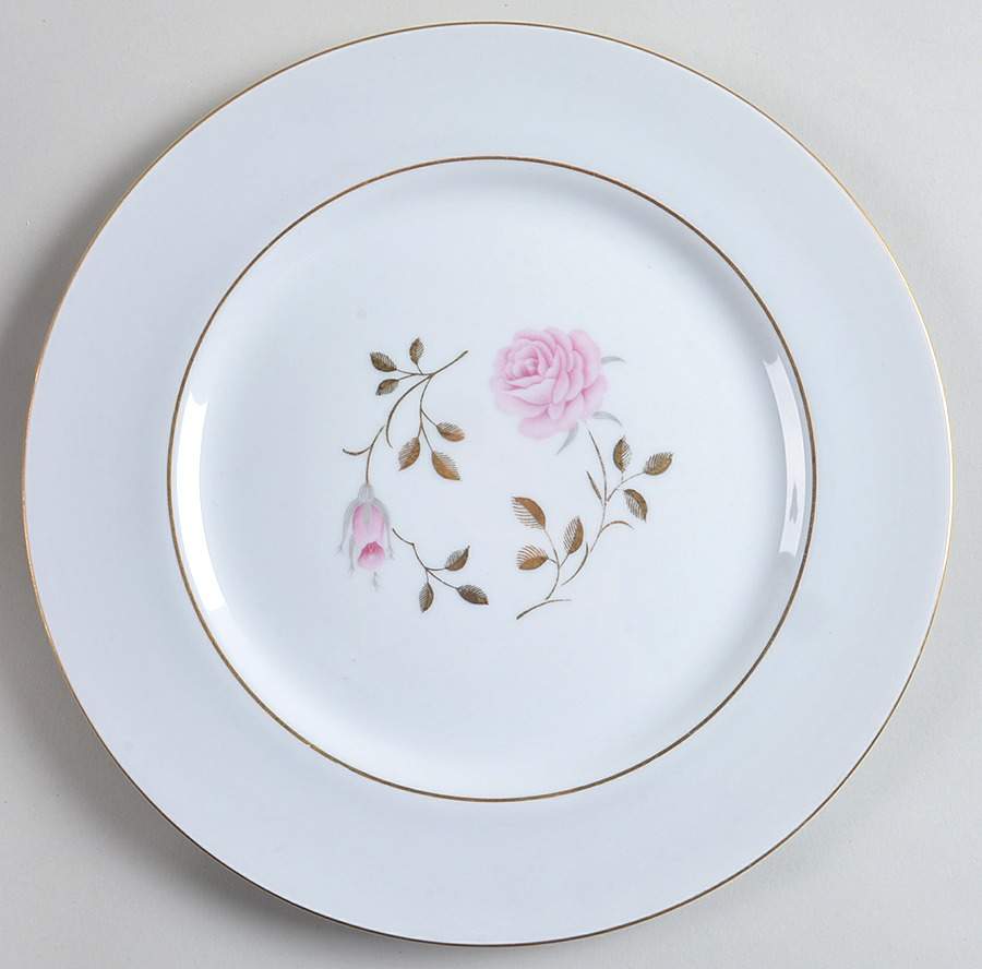 Garden Rose Dinner Plate by Japan-1