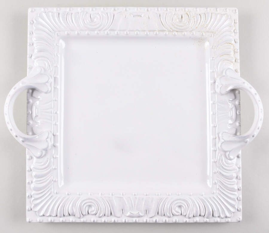 Fleur De Lis 15" Square Tray by Jay Import-1
