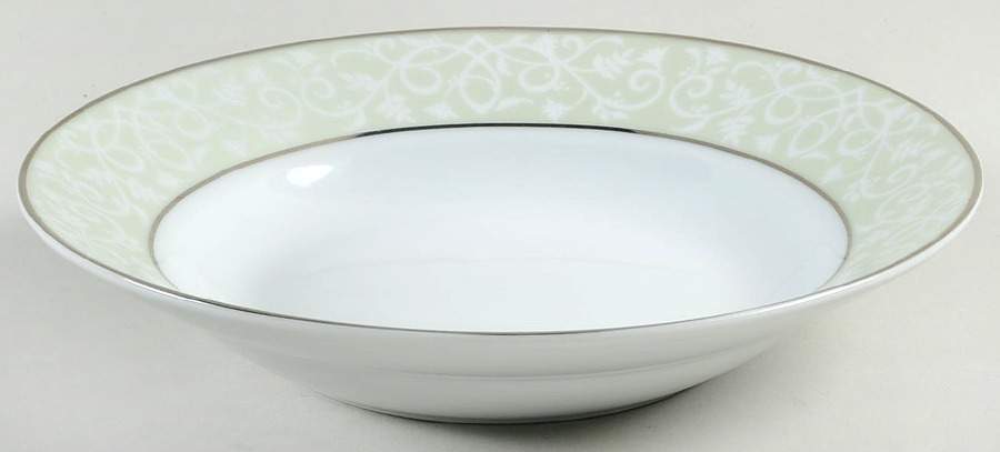 Chambour Green Rim Soup Bowl by JCPenney-1