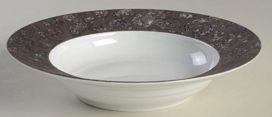 Gypsie Black Large Rim Soup Bowl by Jaune de Chrome-1