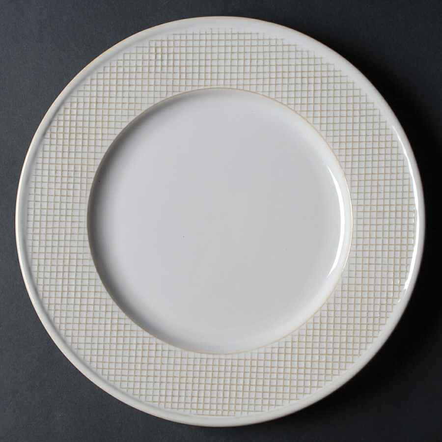 Diamond White Dinner Plate by Jaclyn Smith-1