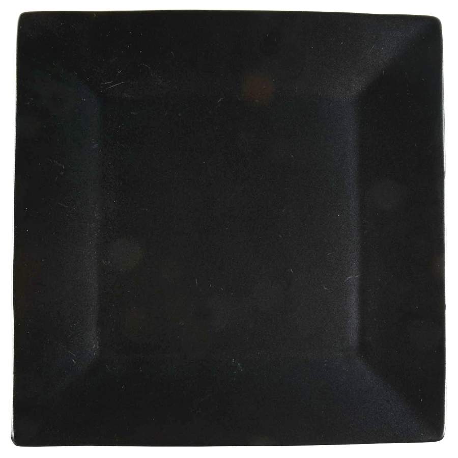 JFA1 Black Square Dinner Plate by Jennifer Farrell-1