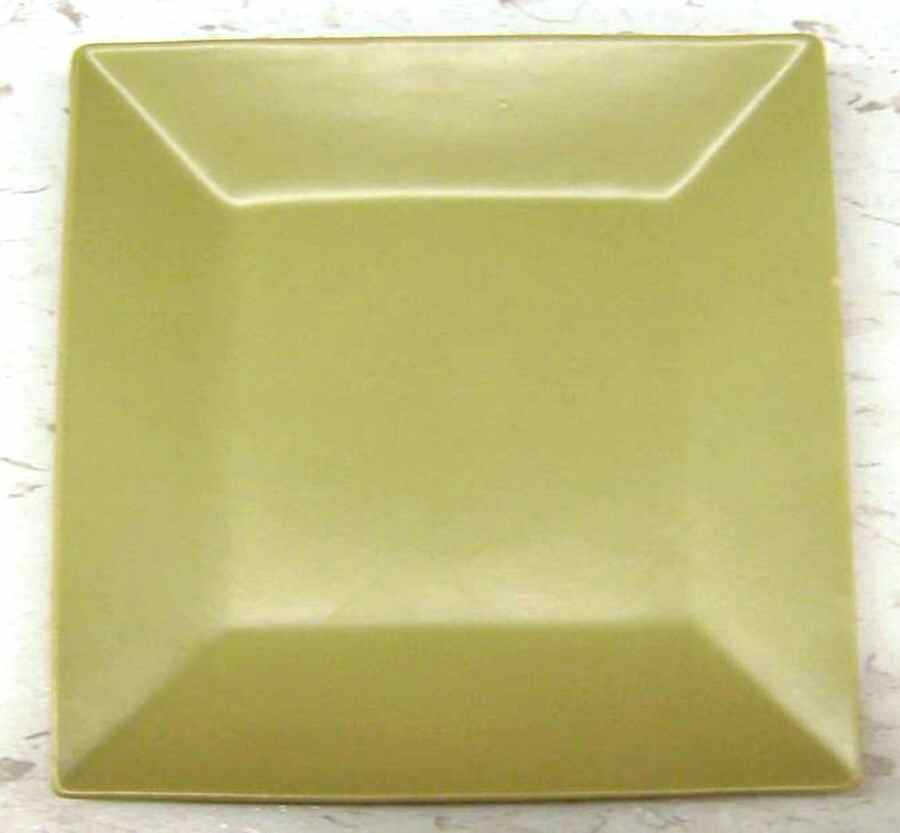 JFA1 Green Square Salad Plate by Jennifer Farrell-1