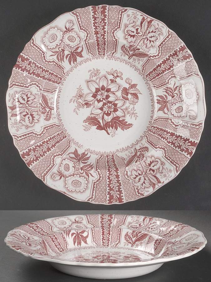 Amaryllis Large Rim Soup Bowl by Joseph Heath-1