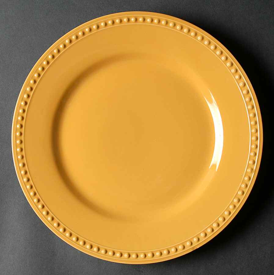 Pearl Dark Yellow Dinner Plate by JCPenney-1