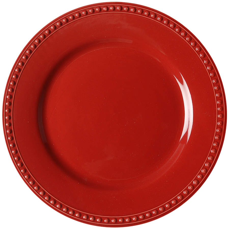 Pearl Red Dinner Plate by JCPenney-1