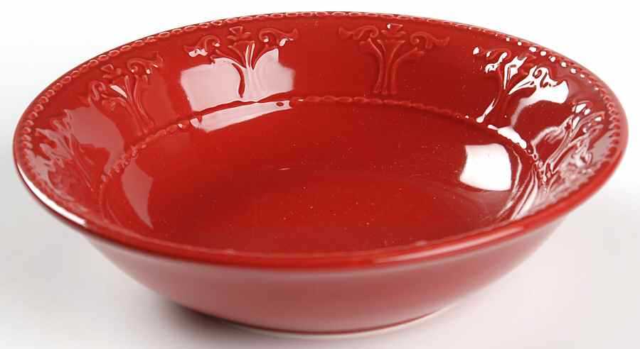 Athena Red Soup/Cereal Bowl by JCPenney-1