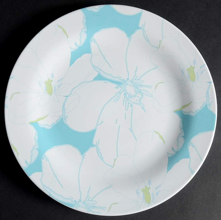 Abstract Floral Salad Plate by Jaclyn Smith-1