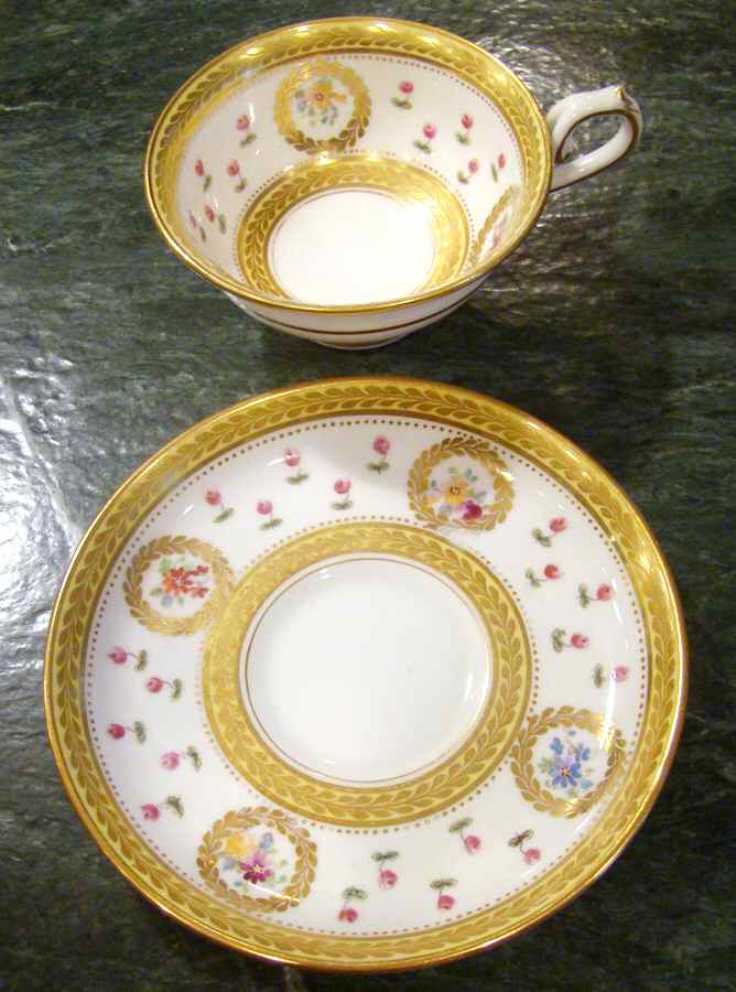 23896 Footed Cup & Saucer Set by George Jones & Sons-1