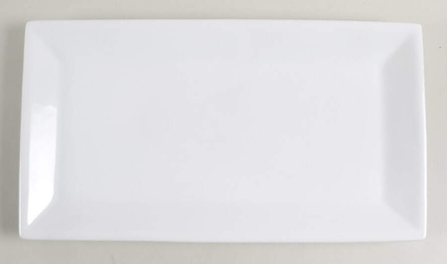 White Dinnerware Collection (Accessories) Rectangular Tray 11" by JCPenney-1
