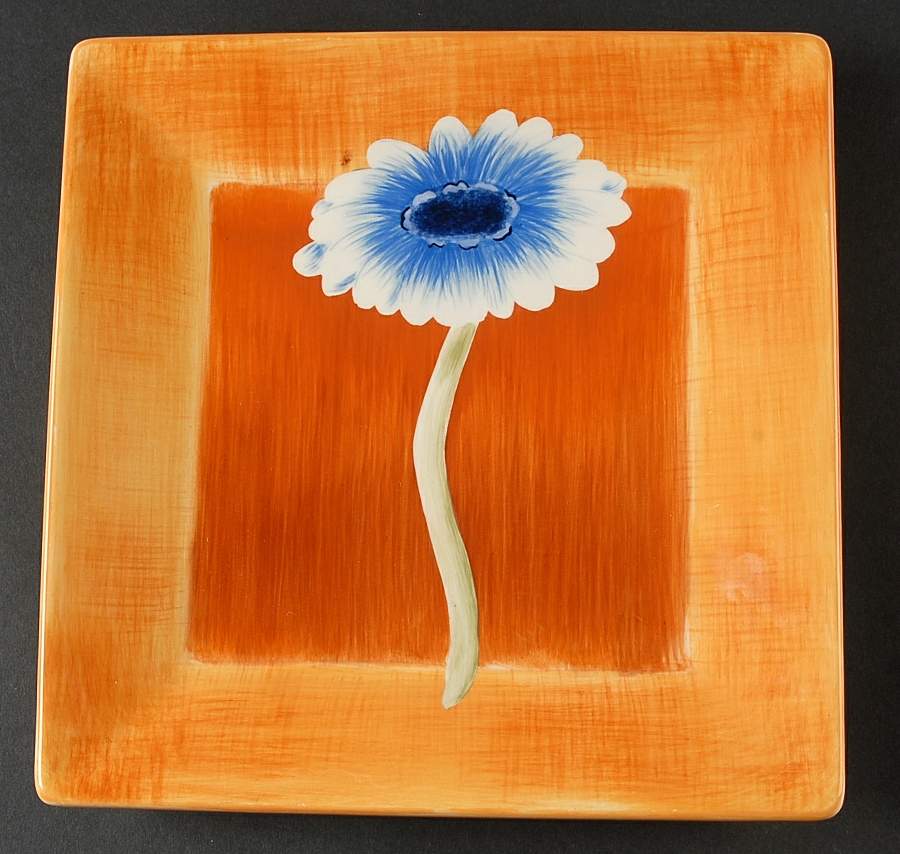Gerber Daisy Square Salad Plate by Jay Import-1