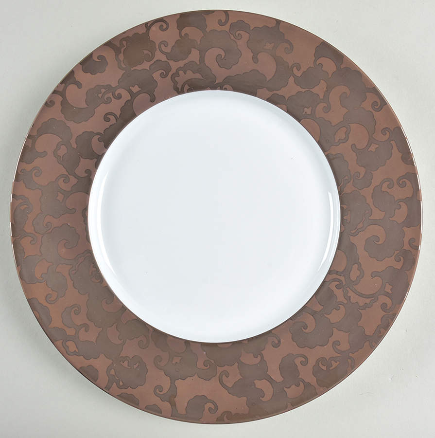 French Cancan Copper and Brown Dinner Plate by Jaune de Chrome-1