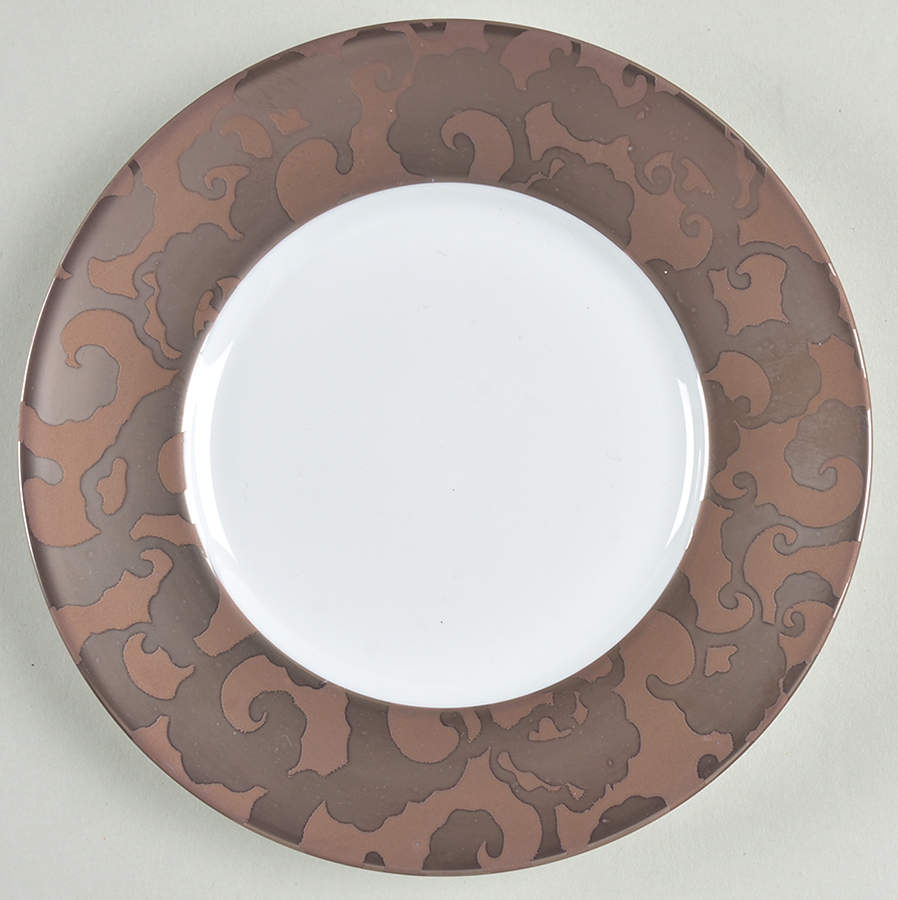 French Cancan Copper and Brown Bread & Butter Plate by Jaune de Chrome-1