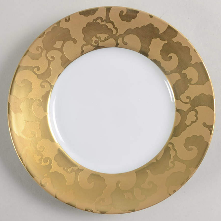 French Cancan Gold Bread & Butter Plate by Jaune de Chrome-1