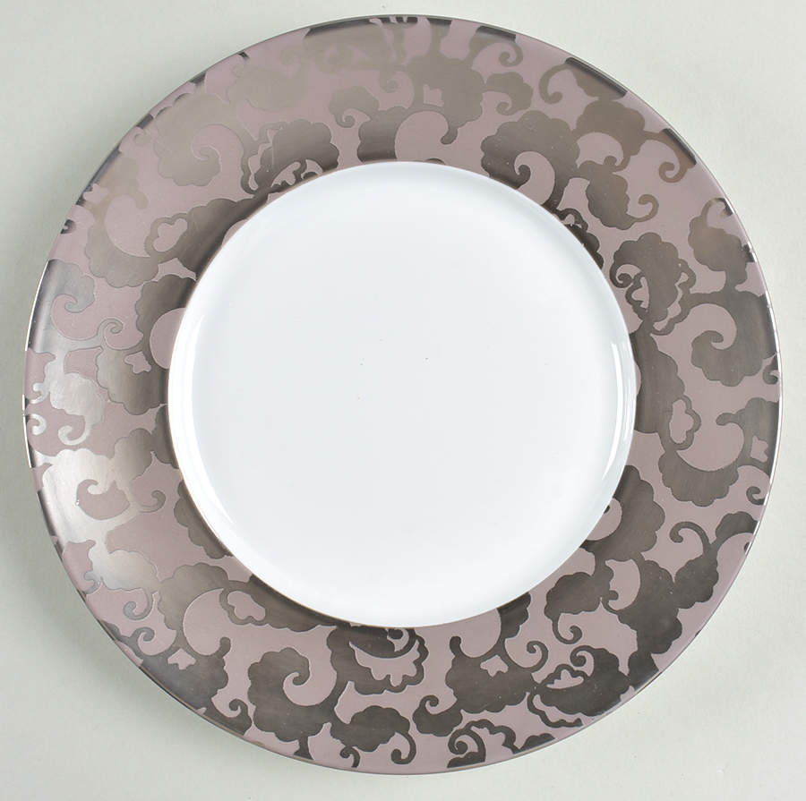 French Cancan Platinum Salad/Dessert Plate by Jaune de Chrome-1