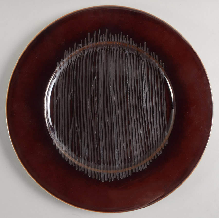Kushi Purple Service Plate (Charger) by Jaune de Chrome-1