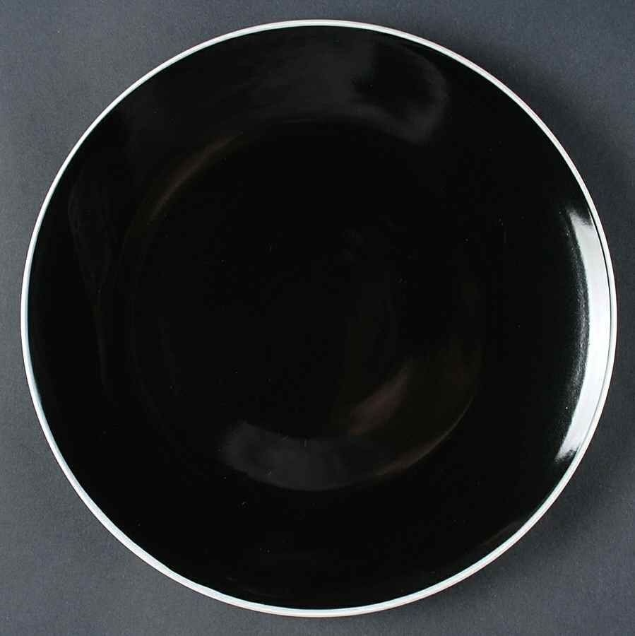 Piping Black Dinner Plate by JCPenney-1