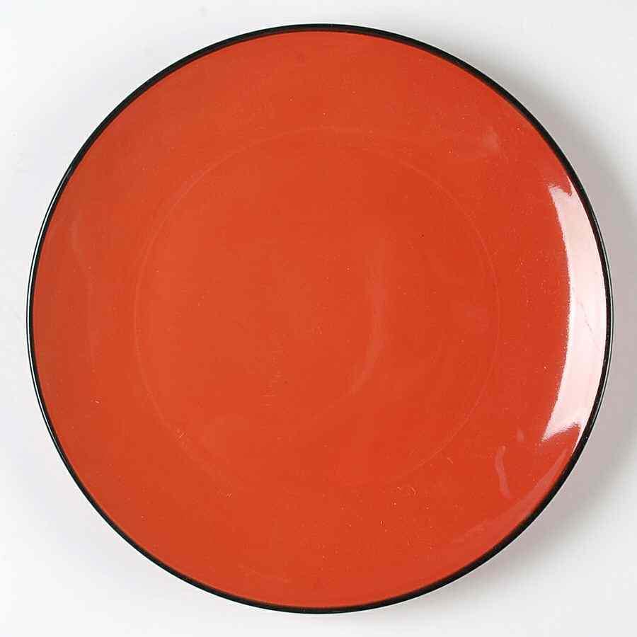 Piping Orange Dinner Plate by JCPenney-1