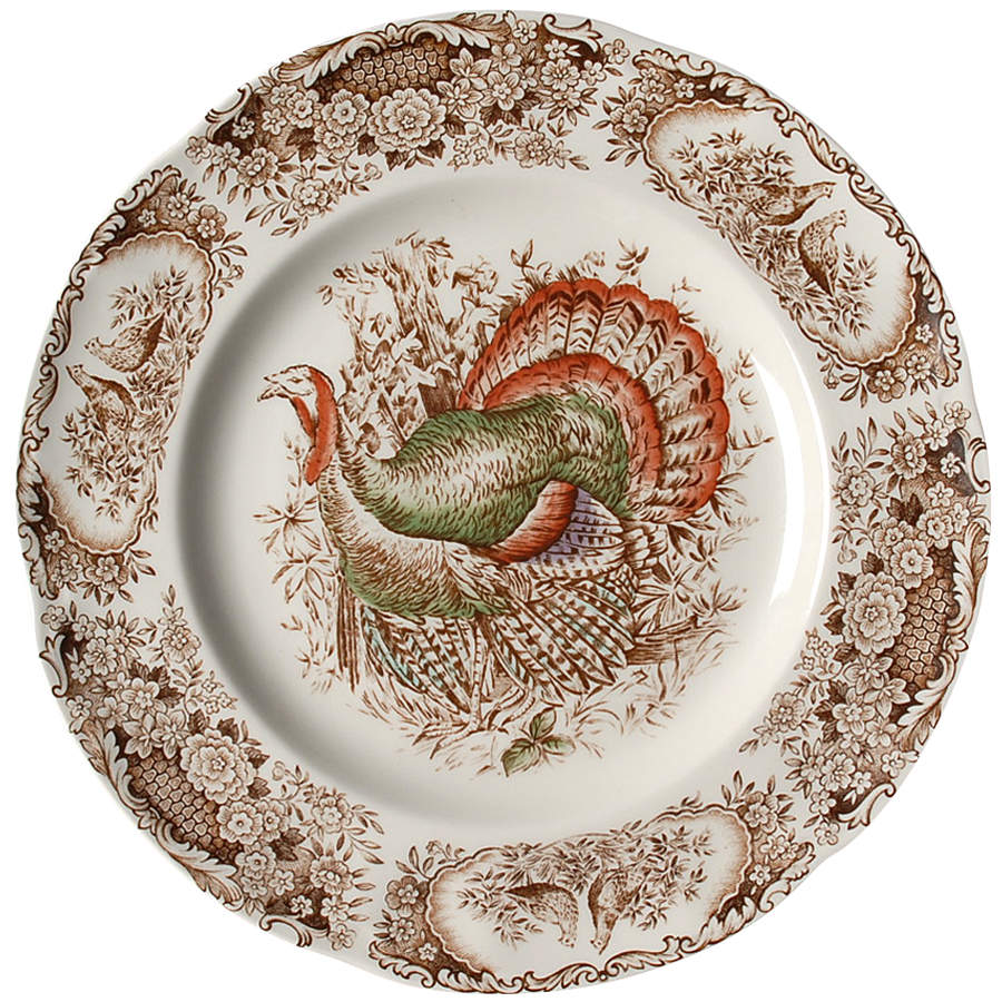 Woodland Turkey Dinner Plate by Johnson Brothers-1
