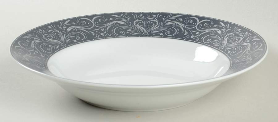 Montalira Gray Rim Soup Bowl by JCPenney-1