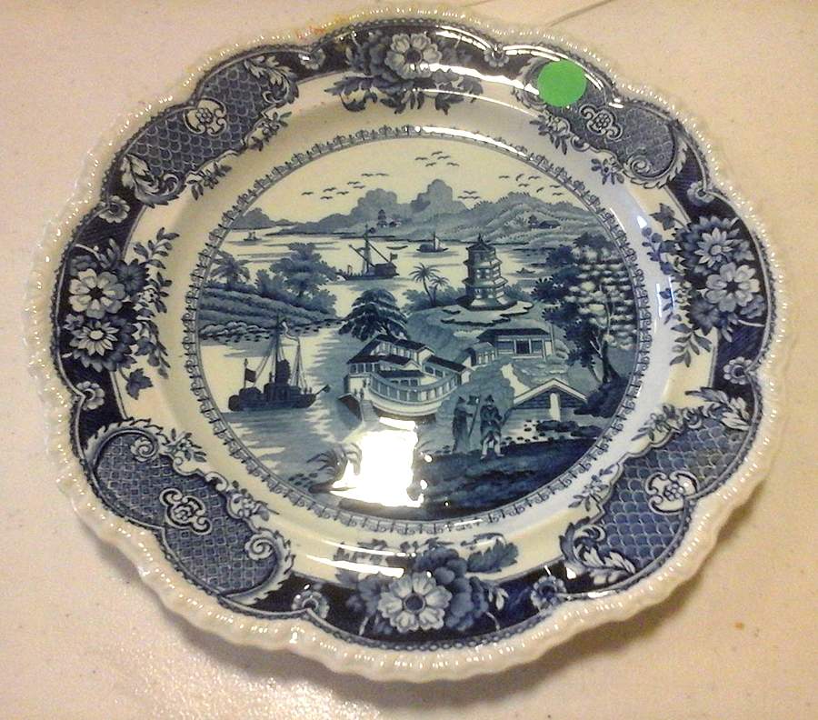 India Temple Dinner Plate by JW Ridgeway-1