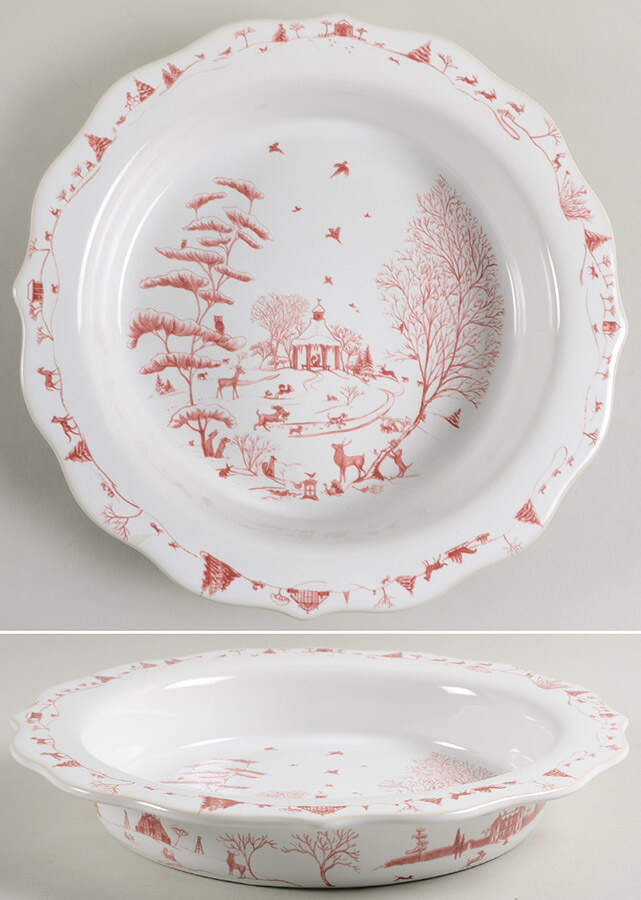 Country Estate Winter Holiday 11" Pie Baking Plate by Juliska Ceramics-1