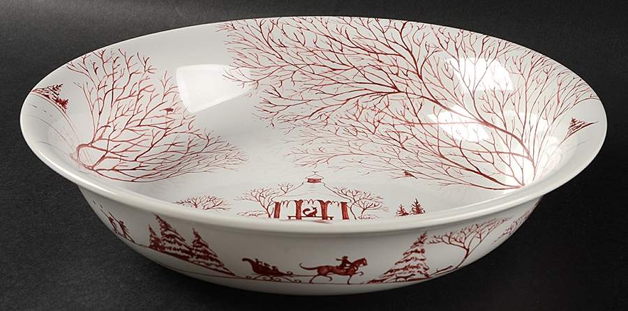 Country Estate Winter Holiday 10" Round Serving Bowl by Juliska Ceramics-1