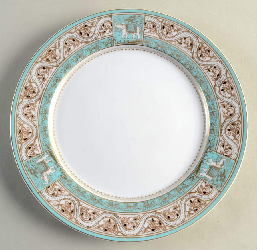 Elephant Shantih Dinner Plate by Jacqueline Cambata-1