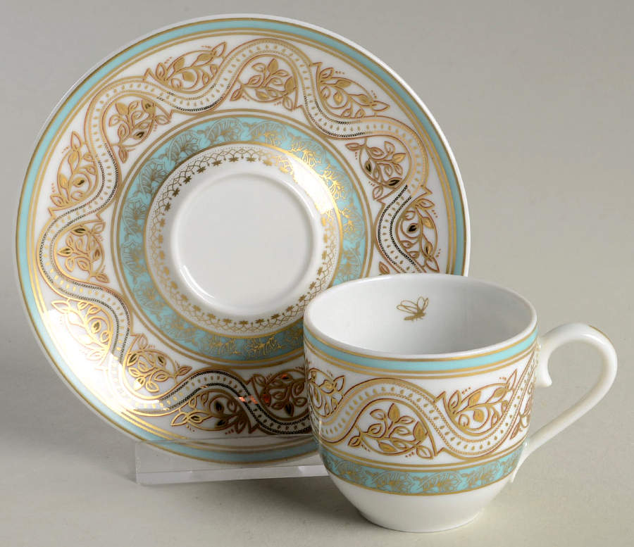 Elephant Shantih Espresso Cup and Saucer Set by Jacqueline Cambata-1