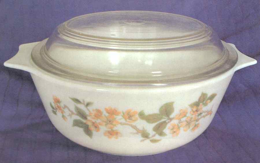 Cherry Blossom 1 Qt Round Covered Casserole by James A Jobling & Co-1