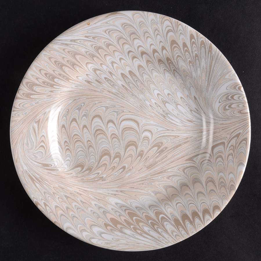 Firenze Marbleized Cocktail Plate by Juliska Ceramics-1