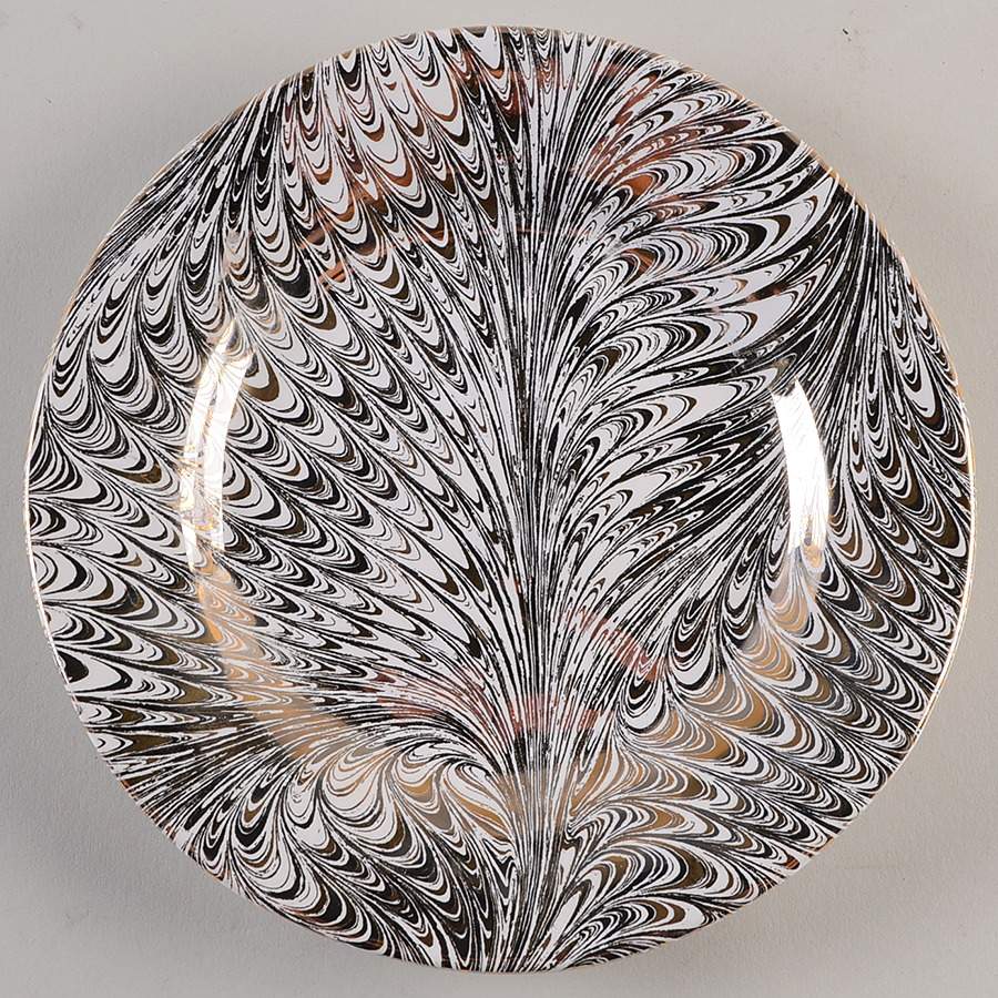 Firenze Marbleized Cocktail Plate by Juliska Ceramics-1
