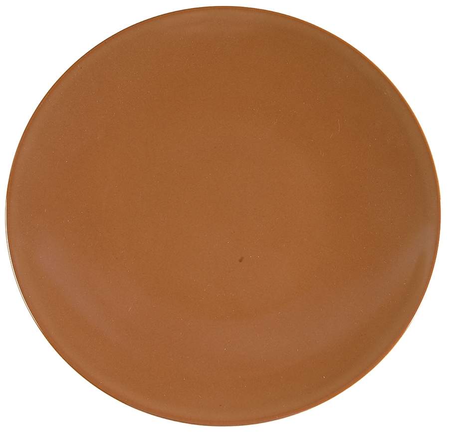 Satine Brown Service Plate (Charger) by Jaune de Chrome-1