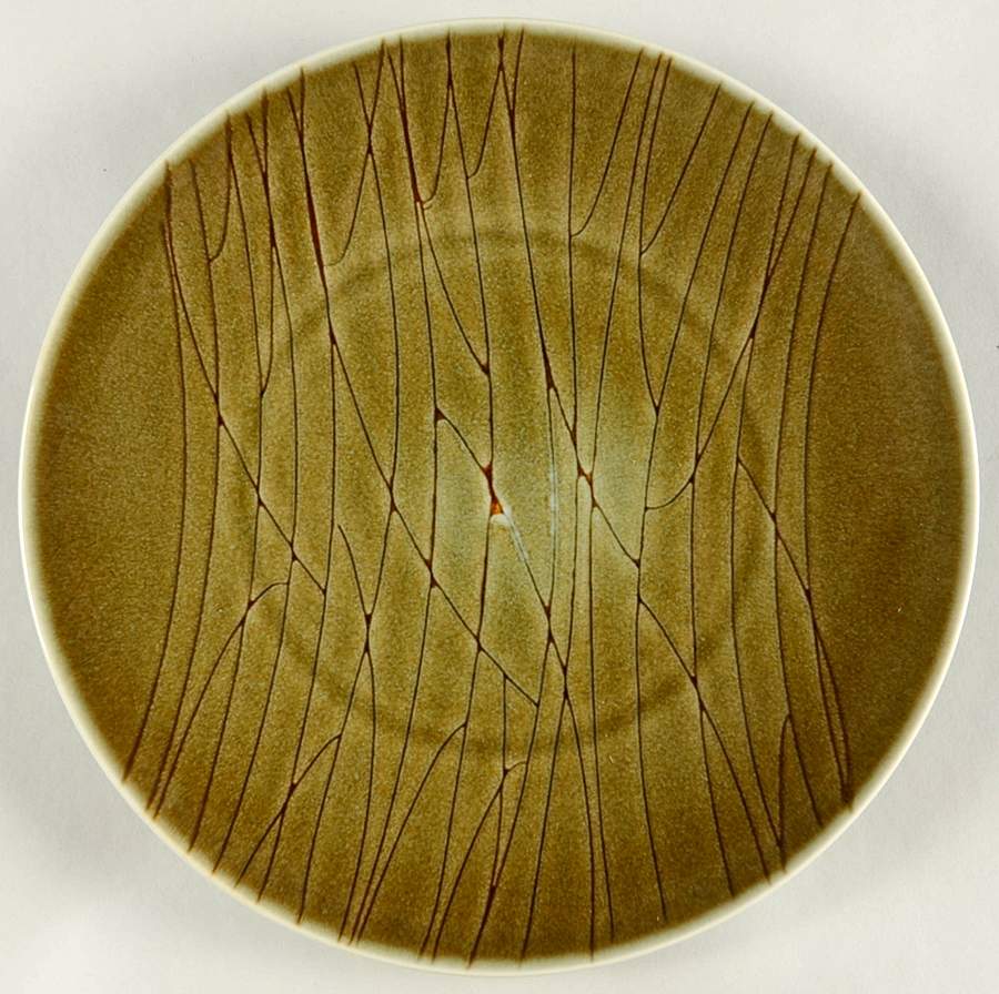Kushi Green Service Plate (Charger) by Jaune de Chrome-1