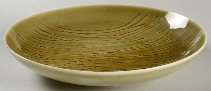 Kushi Green 9" Individual Pasta Bowl by Jaune de Chrome-1