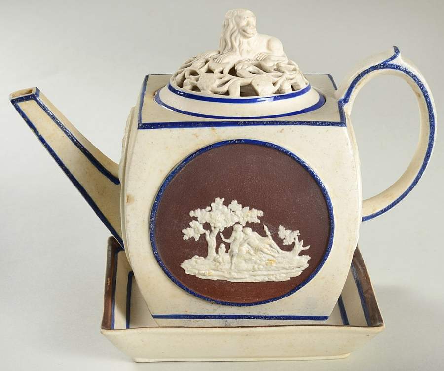 J1T1 Mini Teapot & Lid with Tea Tile by John Turner & Co-1