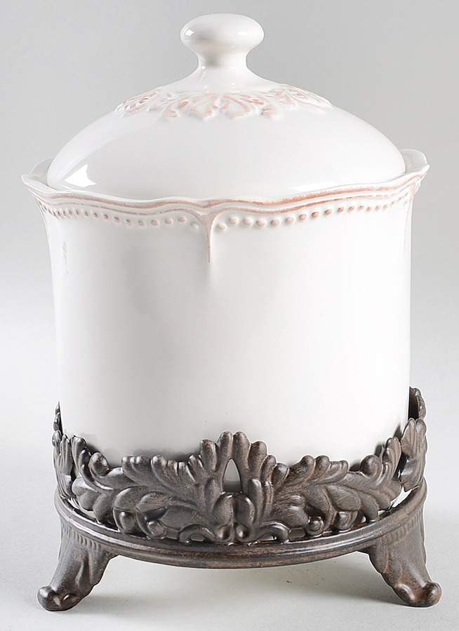 Amberly Medium Canister with Metal Base by JCPenney-1